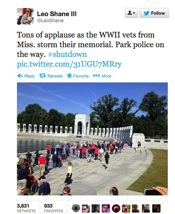 Leo Shane Govt shut down WWII Vets