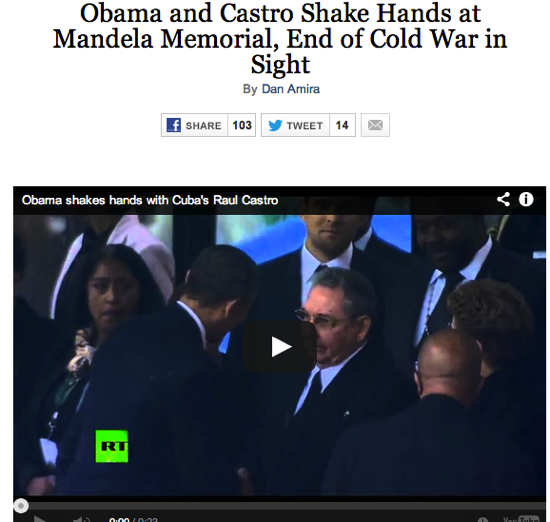 Obama Castro Mandela Tribute