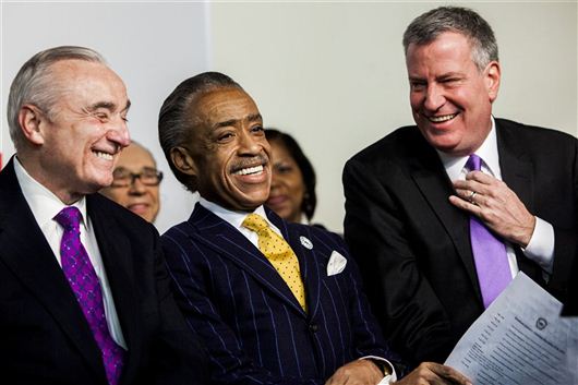 Bratton Sharpton de Blasio