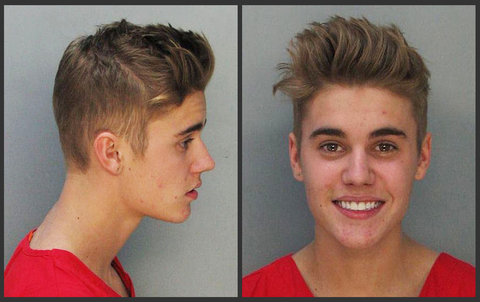 Justin Bierber mugshot