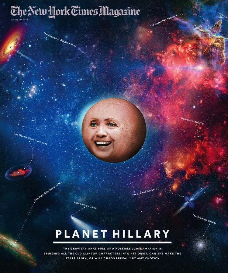 Weird Science: NY Times Mag's Planet Hillary - Reading The Pictures