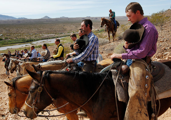 Bad Westerns: That Shot of the Bundy Posse Observing the Anthem