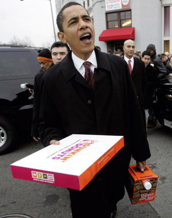 Obama Dunkin Donuts