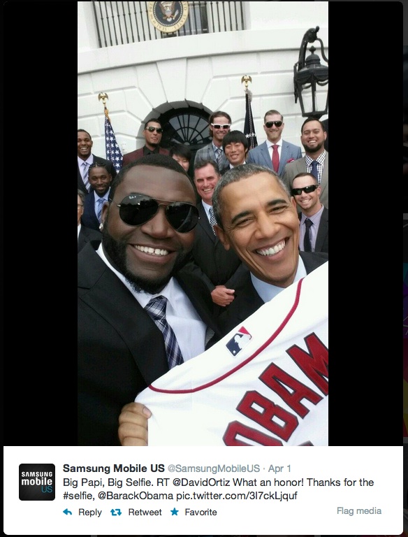 Samsung Ortiz Obama Tweet
