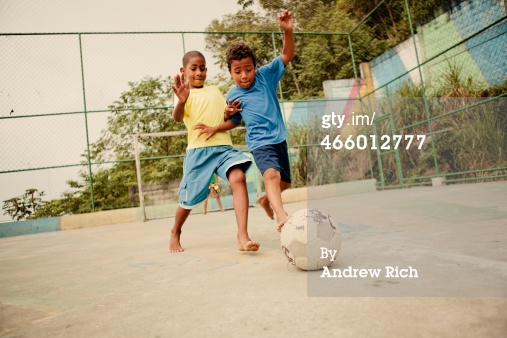 Rio soccer favela boys Getty