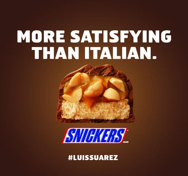 Snickers Suarez World Cup