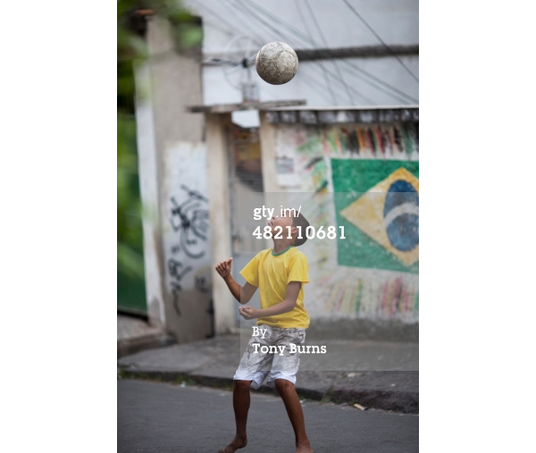 Football shirt heading favela Getty PS
