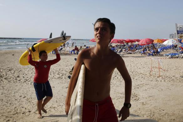 The Latest Israel/Hamas Missile War: Fear at the Beach