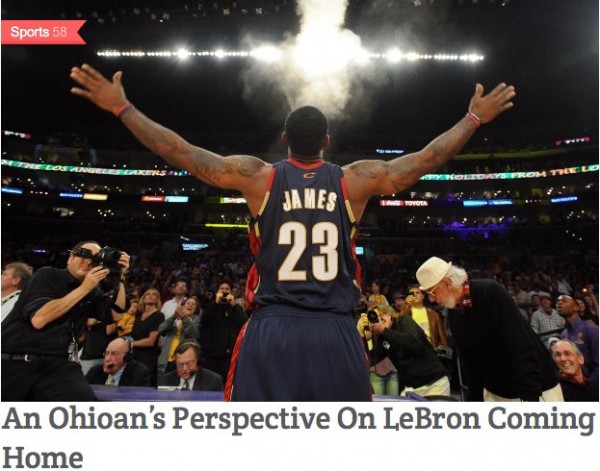 The Second Coming: The Messianic Visuals of LeBron's Return to Cleveland