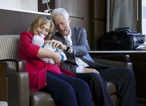 Tweeting the Baby: In 2 Pix, the Clinton Script for 2016
