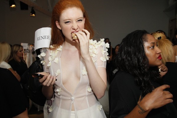 Fashion Week from an Untrained Eye: Shots of Models Eating