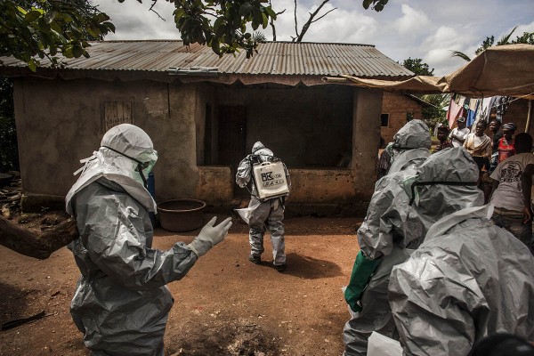 Sensational Ebola Pictures: Those Aren't Astronauts