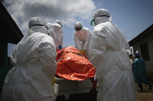 Moore Ebola woman 54 on truck