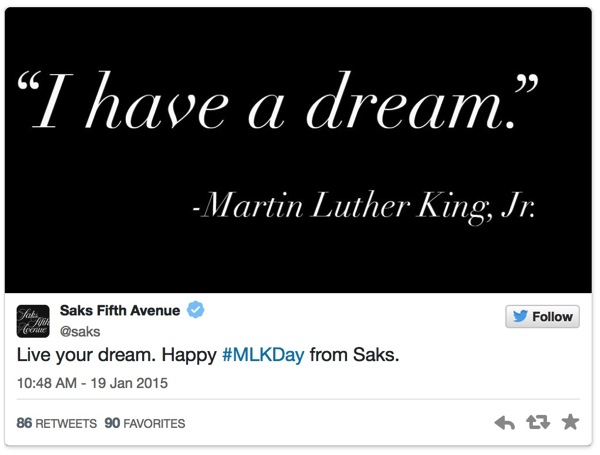MLK SPA tweet