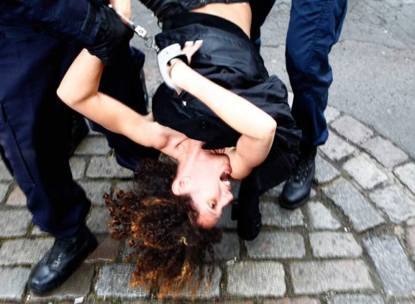 Beyond FEMEN: That Arresting Photo Outside the Strauss-Kahn Trial