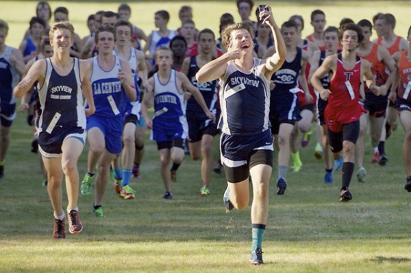 Selfie of the Week — Crossing the Starting Line First