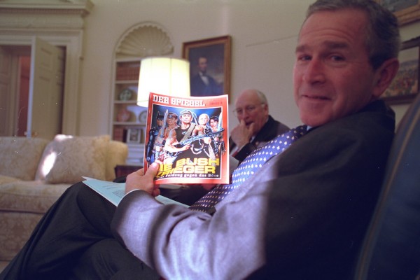 Two Rambos, and that New Treasure Trove of Bush – Cheney White House Photos