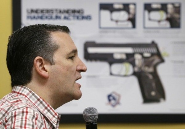 On Pointing a Handgun Directly at Ted Cruz's Head