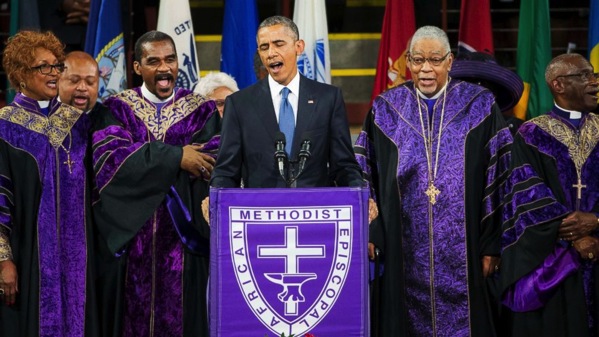 Obama Pinckney Amazing Grace 2