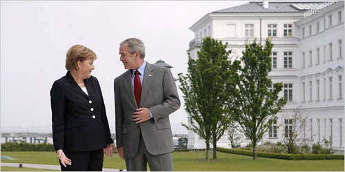 Bush-Merkel-G-8