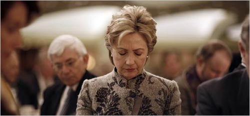 Hillary-Praying
