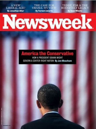 Newsweek — Swallowing GOP Attack — Positions Obama As Leftist