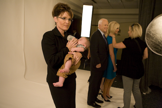 Palin Feeding Baby