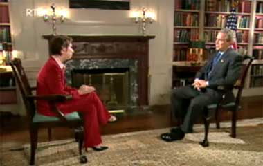 Pluck Of The Irish: Bush Faces Real Interviewer…For A Change