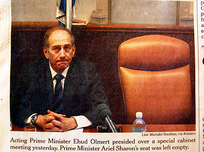 Olmert-Alone