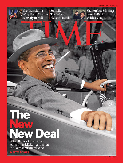 Arthur Hochstein and Lon Tweeten. F.D.R.: AP. Obama: John Gress/Reuters. TIME Cover. Nov. 24, 2008