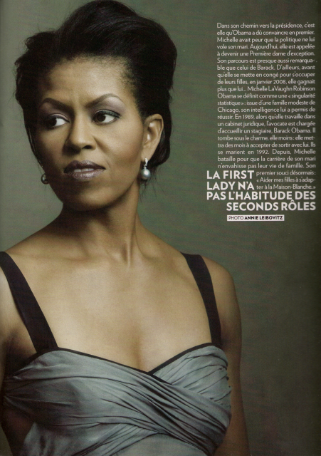 Michelle Obama, Annie Leibovitz for Paris Match.