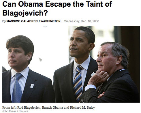 Can Obama Escape Blago TIME Taint?
