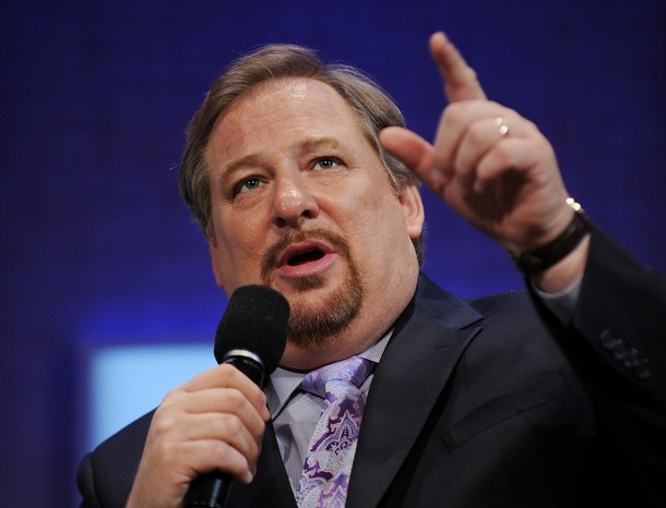 Rick Warren, Pastor, Saddleback Church (Lake Forest, California), speaks at the Clinton Global Initiative (CGI) September 26, 2008 in New York. The three-day event will bring together global leaders to develop and then implement workable solutions to some of the world's most pressing challenges. AFP PHOTO/Stan HONDA (Photo credit should read STAN HONDA/AFP/Getty Images)