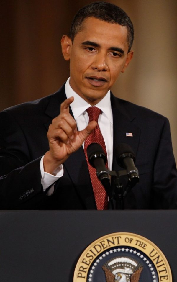 WASHINGTON - JULY 22: U.S. President Barack Obama answers a question during a news conference in the East Room of the White House July 22, 2009 in Washington, DC. Obama continued to press his case for health care reform during the prime time televised event. (Photo by Chip Somodevilla/Getty Images)