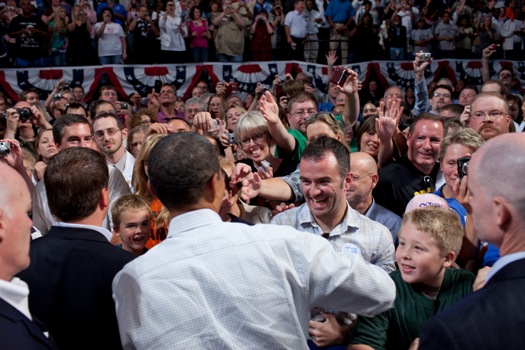 President Barack Obama at health care rally at Target Center in Minneapolis, Minn. on Sept. 12, 2009. (Official White House photo by Pete Souza)