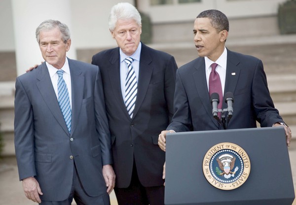 3 Presidents Haiti quake