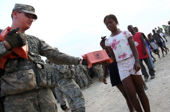 Haitian girl aide earthquake