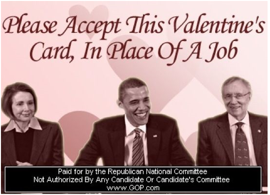 Please accept this Valentine's card in place of a job