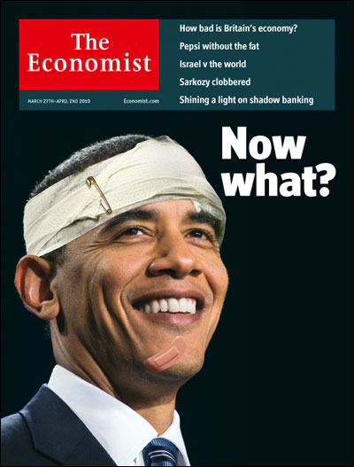 Economist cover Obama health care