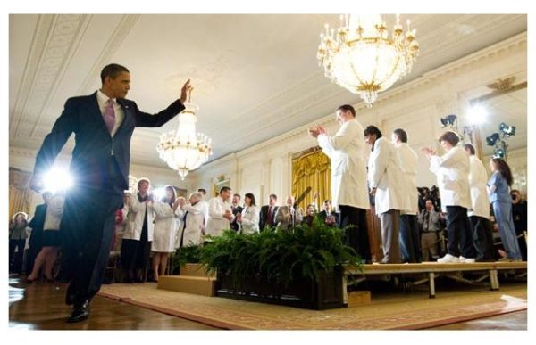 Obama health care doctors East Room