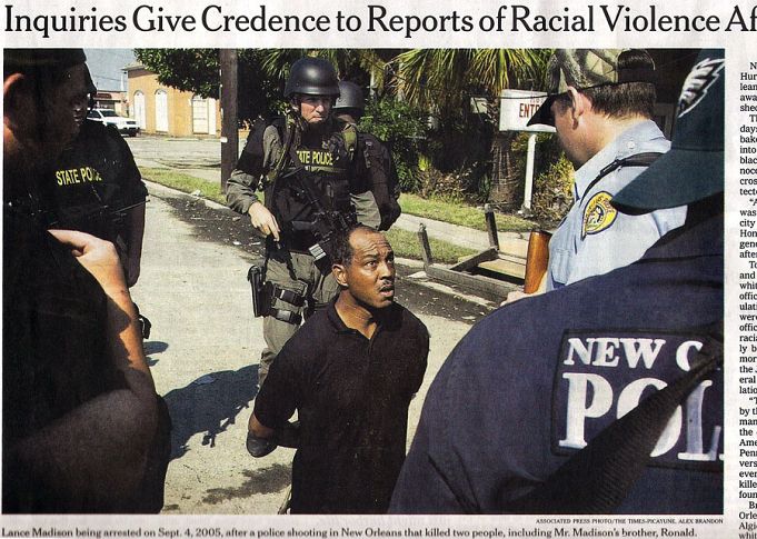 Katrina + 5 and Racial Violence: Like the Picture Wasn’t There the Whole Time?