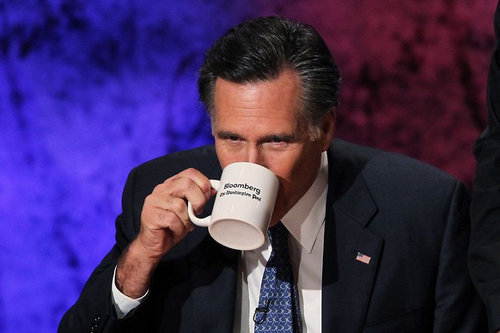 Romney Drinking From the Cup