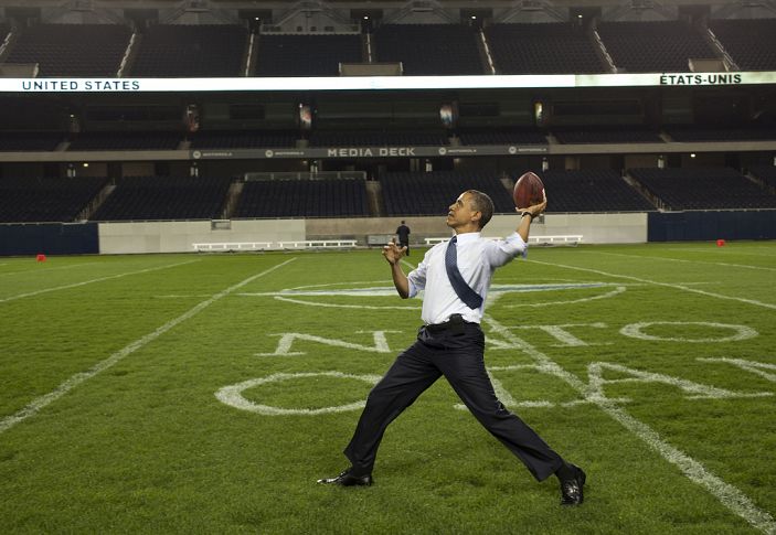 Obama + Souza + Football + NATO + Soldier Field + 2012