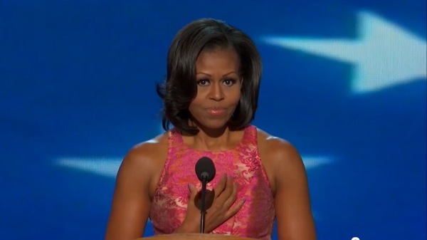 DNC: Michelle Obama with the Sound Off