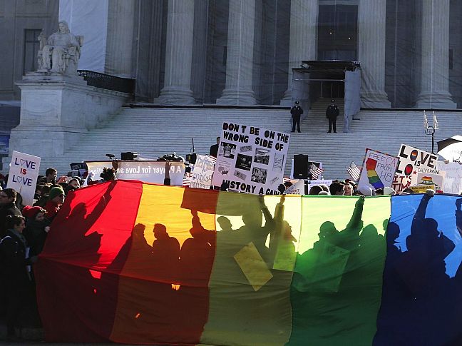 The Day’s Most Popular Photo from the Supreme Court Gay Marriage Demonstrations