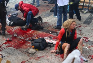 Boston Globe Marathon Bombing photo Photoshop controversy