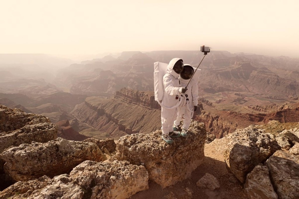 Selfie Finger-Wagging on Mars? or, Something Lighter and Earthlier Than That?