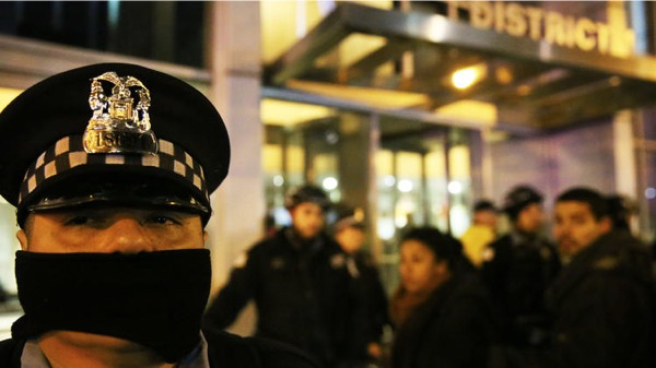 That Photo of the Officer at the Laquan McDonald Protest Last Night