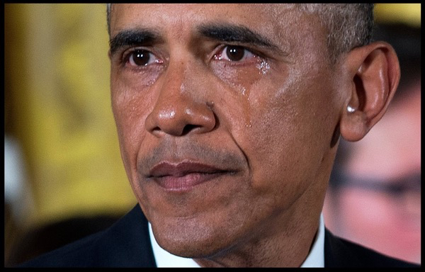 Doug Mills/The New York Times. caption: A tear rolled down President Obama’s cheek at the White House as he discussed recent mass killings in the United States and his plans to expand background checks. 