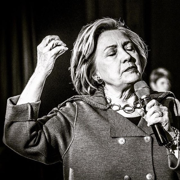 Instagram imagery via Mark Peterson. Hillary Clinton campaigning in NH January 3, 2016 @reduxpictures #photojournalism #blackandwhitephotography #politics #hillaryclinton #hillary2016